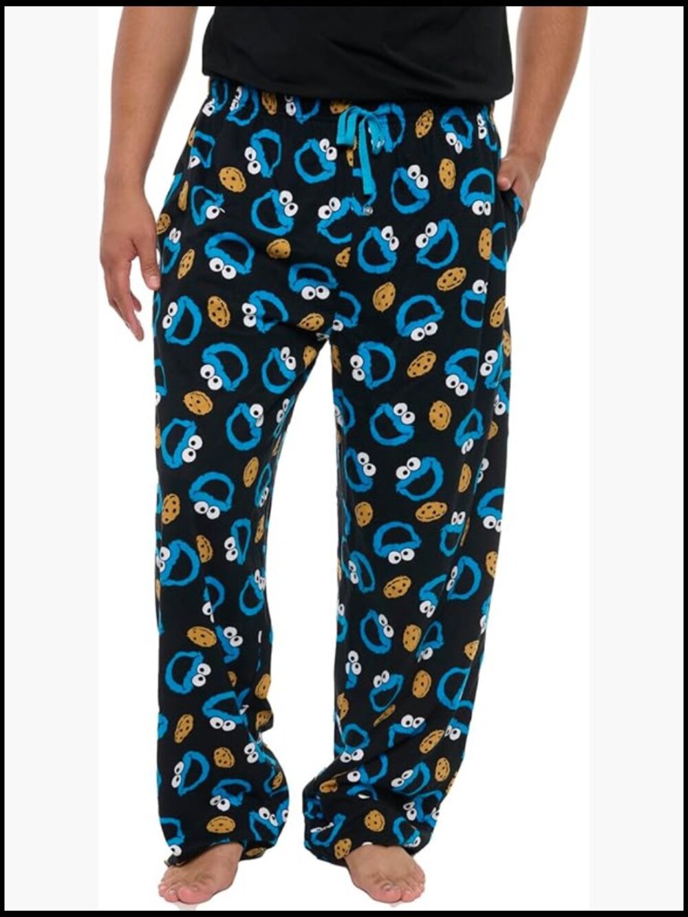 Cotton Lounge Pants with Drawstring Waist and Side Pockets